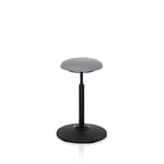 hjh OFFICE Tabouret de Travail Balance Sit Tissu Gris Tabouret Mobile pour Une Assise Saine, réglable en Hauteur