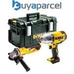 Dewalt DCK269 XR 18V DCF899 Impact Wrench + DCG412 Angle Grinder Bare + Case