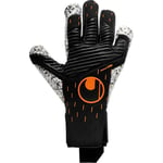 Uhlsport Målvaktshandske Speed Contact Supergrip+ - Svart/Vit/Orange, storlek 11