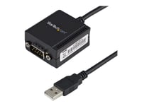 Startech.Com Usb To Serial Adapter - 1 Port - Usb Powered - Ftdi Usb Uart Chip - Db9 (9-Pin) - Usb To Rs232 Adapter (Icusb2321f) - Seriell Adapter - Usb - Rs-232 - Svart