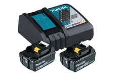 Makita DC18RC batteriladdare - med batteri - 2 - Li-Ion