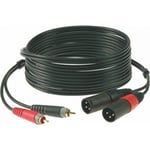 Klotz 2X RCA 2X XLR Han 2m