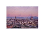 Wee Blue Coo Photo Cityscape Florence Italy Churches Dawn Wall Art Print