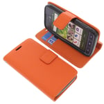 Bag for Doro Liberto 820 Mini Smartphone Book-Style Protection Case Book Orange