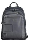 Piquadro Mens Blue Leather Backpack - One Size