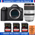 Canon EOS R5 Mark II + RF 70-200mm f/2.8 L IS USM + 3 SanDisk 128GB Extreme PRO UHS-II SDXC 300 MB/s + Ebook '20 Techniques pour Réussir vos Photos' - Appareil Photo Hybride Canon