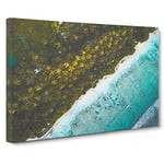 Big Box Art The Beautiful Maldives Canvas Wall Art Framed Picture Print, 30 x 20 Inch (76 x 50 cm), Olive, Green, Turquoise, Olive, Green, White