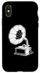 Coque pour iPhone X/XS Platine vinyle Vintage Record Player classique Gramophone