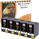 Cartouches d'encre compatibles pour Epson 13xL T1301 pour Epson Stylus B42WD Bx-525WD Bx-535WD Bx-625FWD Bx-630FW Bx-635FWD Bx-925FWD Bx-935FWD Sx-525WD Sx-535WD Sx-620FW Workforce 525 630 5xNoir