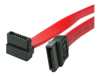 StarTech.com Câble SATA Serial ATA - 46 cm - 18 pouces - Rouge - 1 Connecteur Angle Droit Coudé - 2x SATA Receptacle - Câble SATA - Serial ATA 150/300/600 - SATA (R) pour SATA (R) - 45.7 cm -...