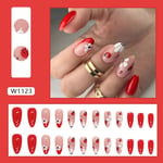 Short Fake Nails Almond Nail Tips Fashion False Nails  for DIY