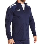 PUMA Men's Team Liga Training Athletic-Warm-up-and-Track-Jackets, Peacoat White, S