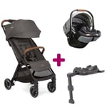 Joie Pack Poussette Trio Pact Pro Shell Gray + Coque i-level Recline Carbon Base Lx 2