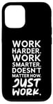 Coque pour iPhone 12/12 Pro Just Work - Grind, Gym, Hustle, Succès, Motivation