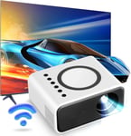 Vidéoprojecteur Full HD 1080P Mini vidéoprojecteur portable Home Cinéma Projecteur pour smartphone/HDMI/USB/AV/Fire Stick/PS5