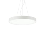 Halo Integrated LED 1 Light Round Ceiling Pendant White