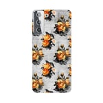 Coque Galaxy S22 PLUS fleur orange