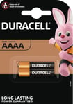 Duracell AAAA-batteri 1,5 volt, 2 st