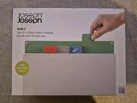 Joseph Joseph Chopping Board Set Index 4-piece in Silver | 60150 | Brand new