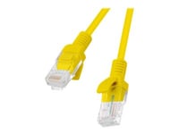 Lanberg - Patch-Kabel - Rj-45 (Hane) Till Rj-45 (Hane) - 1 M - Utp - Cat 6 - Tvinnad - Ral 1028, Gul