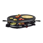 Royalty Line 2 i 1 elektrisk grill med 8 delar raclette