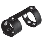 Blue Line Duo Cock And Ball Shaft Support Black | Mens Cock Strap Cock Ring