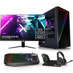 AWD-IT X= Infinity Intel i5 12400F 6 Core, Nvidia RTX 3060 12GB, 27" 1440p Monitor Package For Gaming