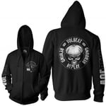 Hybris Volbeat RRR Zipped Hoodie (Black,L)