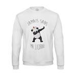 Sweat Shirt Homme Jamais Sans Ma Licorne Humour Mignon Dessin Le Dab Du Panda Animaux