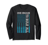 One Smash to Rule All Game Player USA Flag Long Sleeve T-Shirt