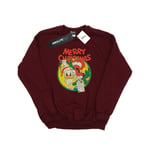 Disney Dam/Damer Donald Duck God Jul Sweatshirt XL Burgundy XL