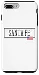 Coque pour iPhone 7 Plus/8 Plus Santa Fe City, États-Unis, drapeau, État, voyages, États-Unis, Amérique, femmes, hommes