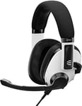 Epos H3 Hybrid - Casque Bluetooth pour Jeux Vidéo - Câble pour Console & PC USB-A 3.5 mm - Double Micro - Casque Audio Léger et Réglable - Batterie Résistante - Blanc