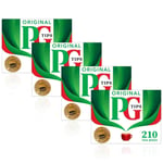 PG Tips Original Tea Bags Catering Rich Quality Taste Biodegradable Pack 4 x 210