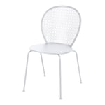 Fermob - Lorette Chair Cotton White 01 - Matstolar utomhus - Frédéric Sofia - Vit - Metall