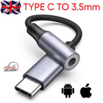 USB Type C TO 3.5mm Audio Jack Headphone Adapter USB-C Cable For Samsung S24 S23