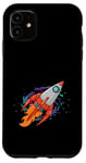 Coque pour iPhone 11 Exploration de galaxies lointaines dans un vaisseau spatial