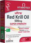 Vitabiotics Ultra Red Krill Oil Nutritional Supplement Capsule with Omega 3-9 Fa