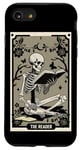 Coque pour iPhone SE (2020) / 7 / 8 The Reader Carte de tarot gothique sorcière squelette Halloween