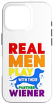 Coque pour iPhone 16 Pro Rainbow LGBT Love Weiners Dogs Love Love Funny Gay Man Pride Fun