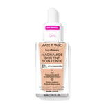 Wet n Wild Bare Focus Niacinamide Skin Tint, Fond de Teint Léger avec Formule Modulable, Enrichi en Acide Hyaluronique et VitamineE pour un Look Radieux, Light