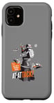 Coque pour iPhone 11 Drôle de science-fiction : robot attaque – Design officiel DinoMike