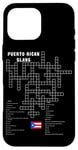 iPhone 16 Pro Max Puerto Rican Slang Crossword Puzzle Fun Case