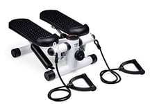 Umbro Stepper - Appareil d'entraînement pour les bras et les jambes - Mini stepper - Équipement de fitness pour la maison - Avec ordinateur et bandes de résistance - Max. 100 kg - Pédales 10 x 32 cm -