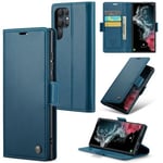 Samsung Galaxy S22 Ultra      Pu Wallet Case    [Navy]