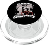 1st Wedding Anniversary Celebrating 1 Year Matching Gift PopSockets PopGrip for MagSafe