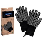 Tramontina CHURRASCO Black Gants de Barbecue en aramide et Silicone résistant à la Chaleur Protection Contre Le feu et Les braises