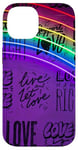 iPhone 14 Rainbow Colors LGBTQi+ Gay Love Case