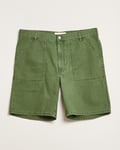 Jeanerica GM011 Genua Worker Chino Shorts Chevron Green