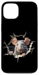 iPhone 13 Mouse Hole Peeking Mice Cute Mouse Costume Boys Girls Men Case